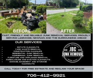 JBC Junk Removal Expands Professional Residential and Commercial Junk Removal Services in Newnan, GA