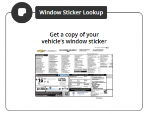 Window Sticker by VIN