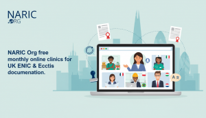Naric Org free monthly online clinics for UK ENIC Ecctis documentation