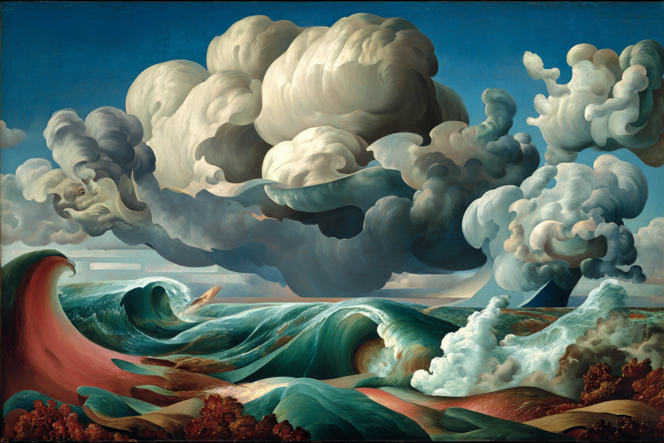 Lucian PoeJaded Sky Oil on Canvas Lucian PoeJaded Sky Oil on Canvas