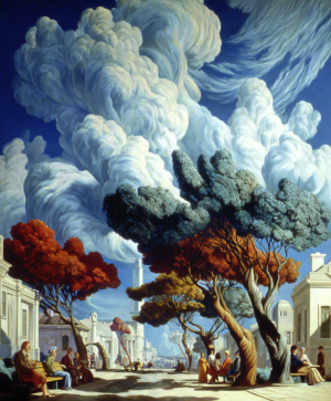 Lucian Poe-“Bruised Sky” — Oil on Canvas