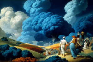 Lucian Poe-“Farmland Ghosts” — Oil on Canvas