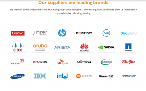 Our suppliers are leading brands