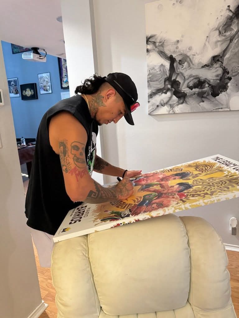 Tony Deoleo,  The Fighting Entrepreneur, Honors Boxing Champion Mario “El Azteca” Barrios with Exclusive Masterpiece