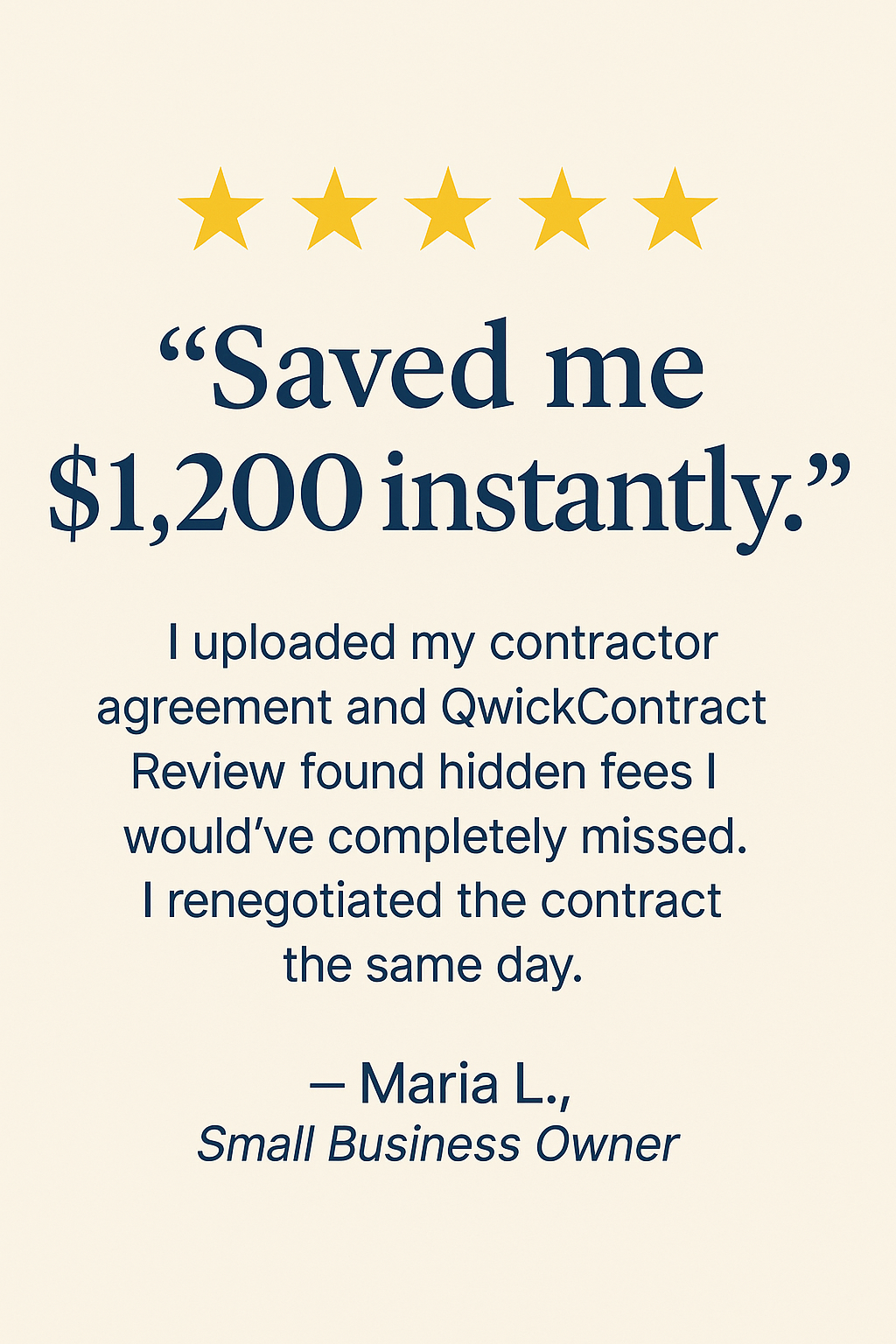 Real customers Real savings Real clarity