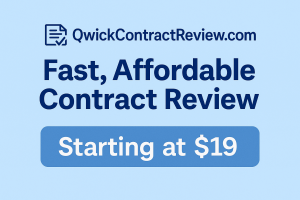 Professional review. Real protection. Only $19.