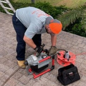 Drain Cleaning from Roof Vent