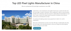 Top LED Pixel Lights Manufacturer in China