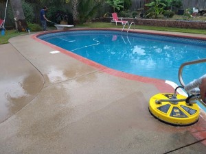 Patio- concrete cleaning
