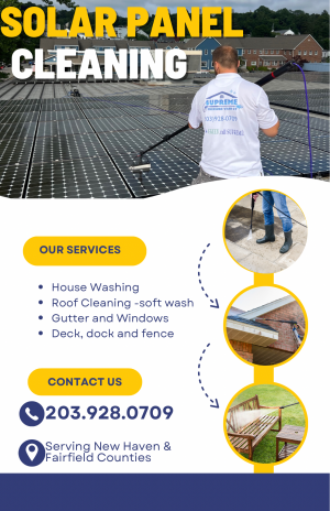 Solar panel cleaning