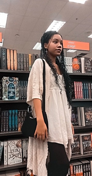 Lailo Lema reads horror in local bookstore