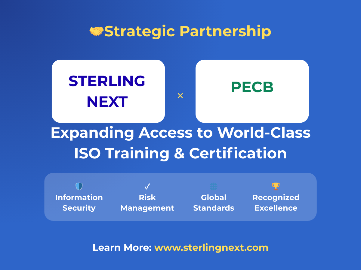 PECB and Sterling Next Announce Partnership to Deliver ISO Training Across North America