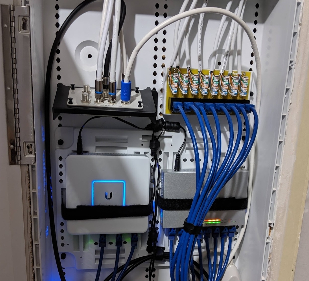 Home network and security onQ box
