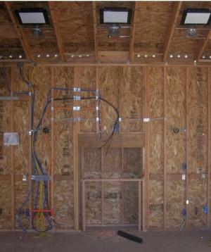 home network before sheetrock