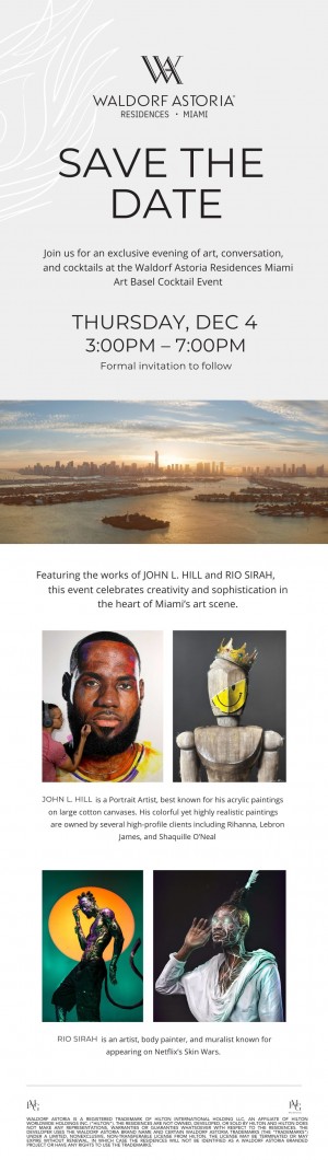 An Intimate Affair: Blahk Investment Group and Waldorf Astoria Residences Miami Curate a Private Art Basel Event