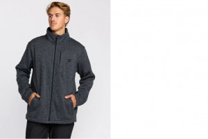 Billabong Mens Sweatshirt Boundary Mock Neck Zip