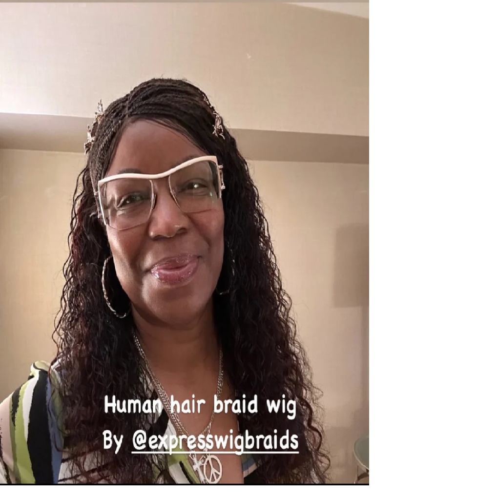 HUMAN HAIR WET WAVY MICRO VIRGIN BRAID WIG HUMAN HAIR WET WAVY MICRO VIRGIN BRAID WIG