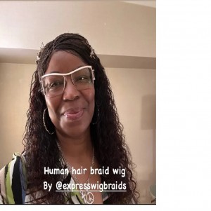 HUMAN HAIR WET WAVY MICRO VIRGIN BRAID WIG