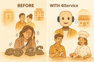 Before and after using 4iservice AI systems