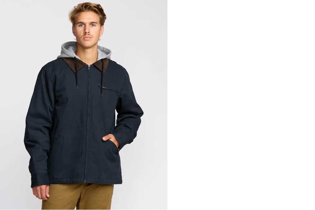 Billabong Mens Jacket Barlow Hooded Billabong Mens Jacket Barlow Hooded