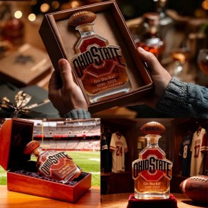 Ohio State 135th anniversary Whiskey Bottle