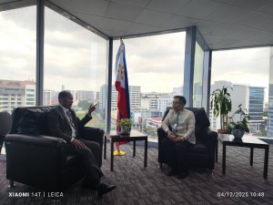 Hon. Badajos and GM Banzuela discuss key matters during GM Banzuela’s visit