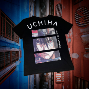 Limited-edition Naruto X Apparely Uchiha oversized t-shirt, part of the new pop-culture collab