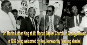 Dr. Martin Luther King in Orange Mound in 1959