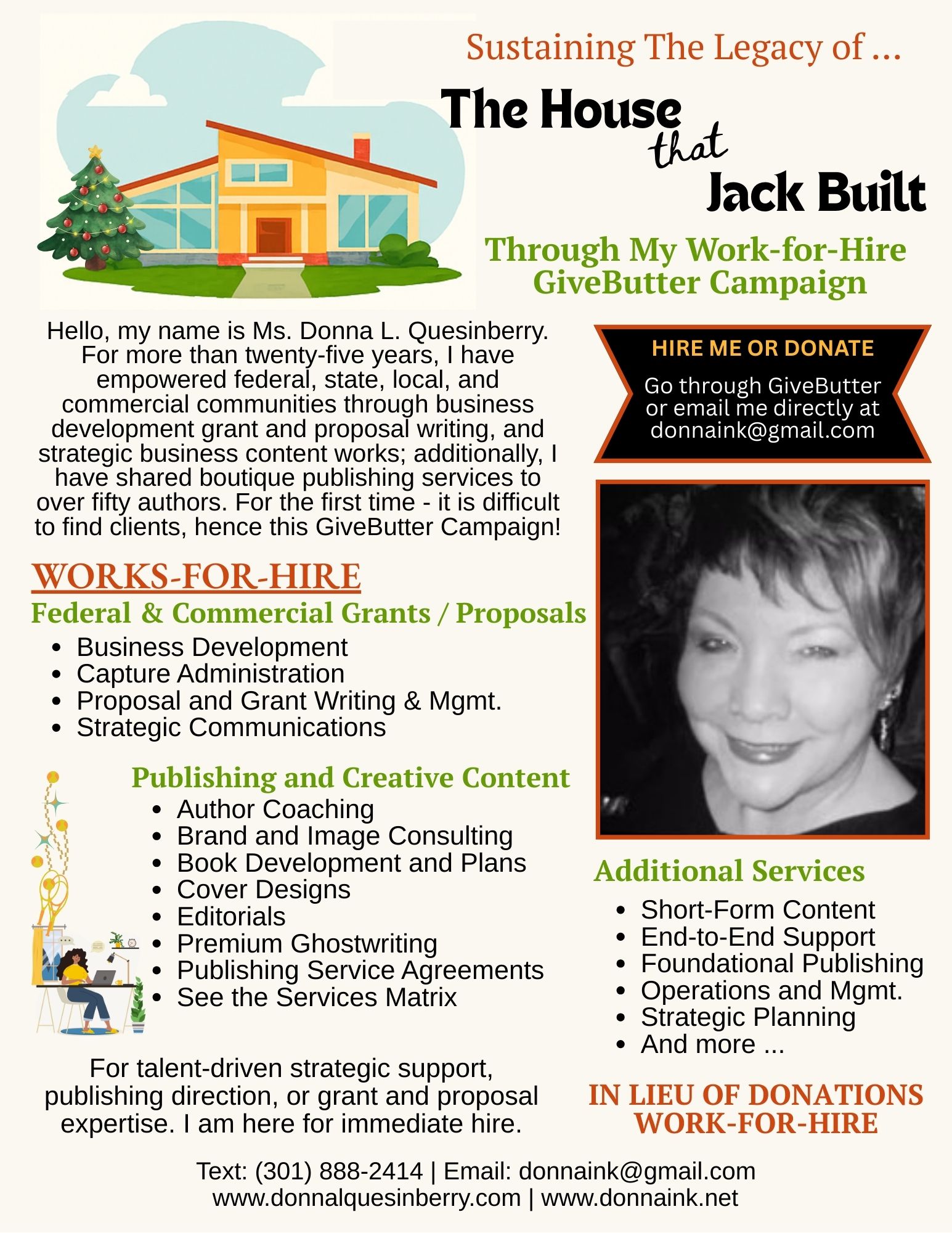 The House that Jack Built WorkforHire Campaign Flyer with Service Overview