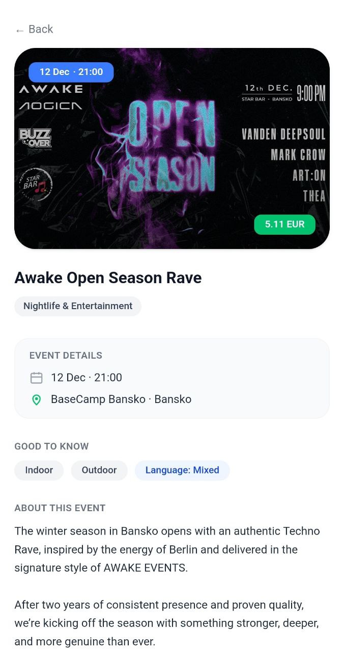 Bansko Events Nightlife Event