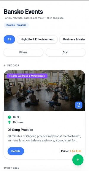 Bansko Events Homepage