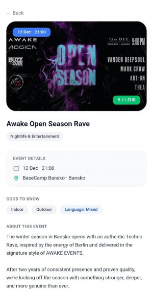 Bansko Events Nightlife Event