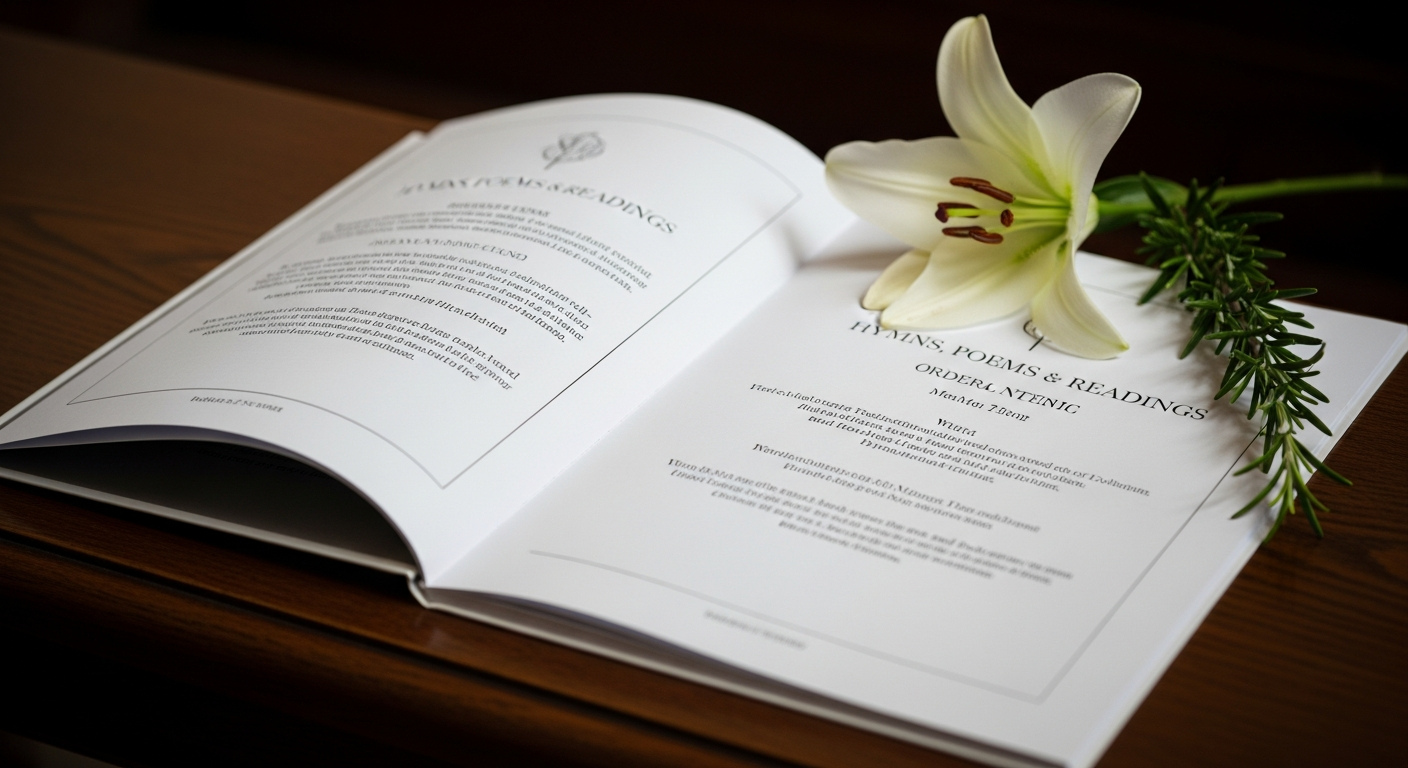 Hymns Poems Readings for a Funeral Order of Service