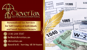 CleverTax Business Card Front