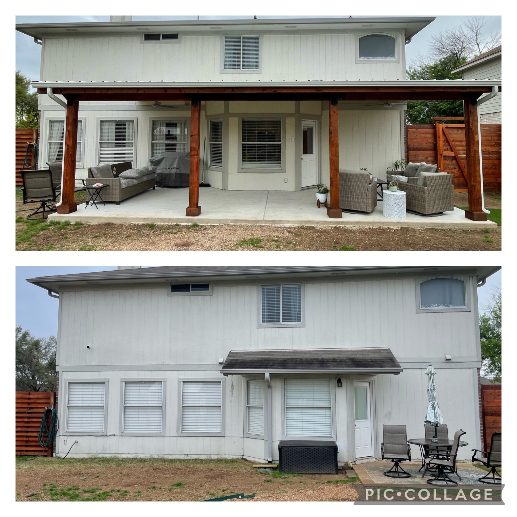 Before and After Patio