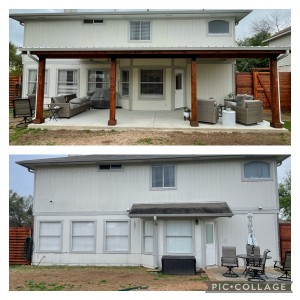 Before and After Patio