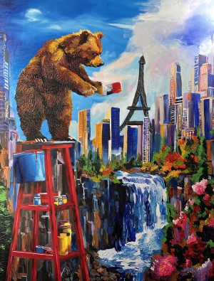 Rebirth - Oil on Wood Panel 2025