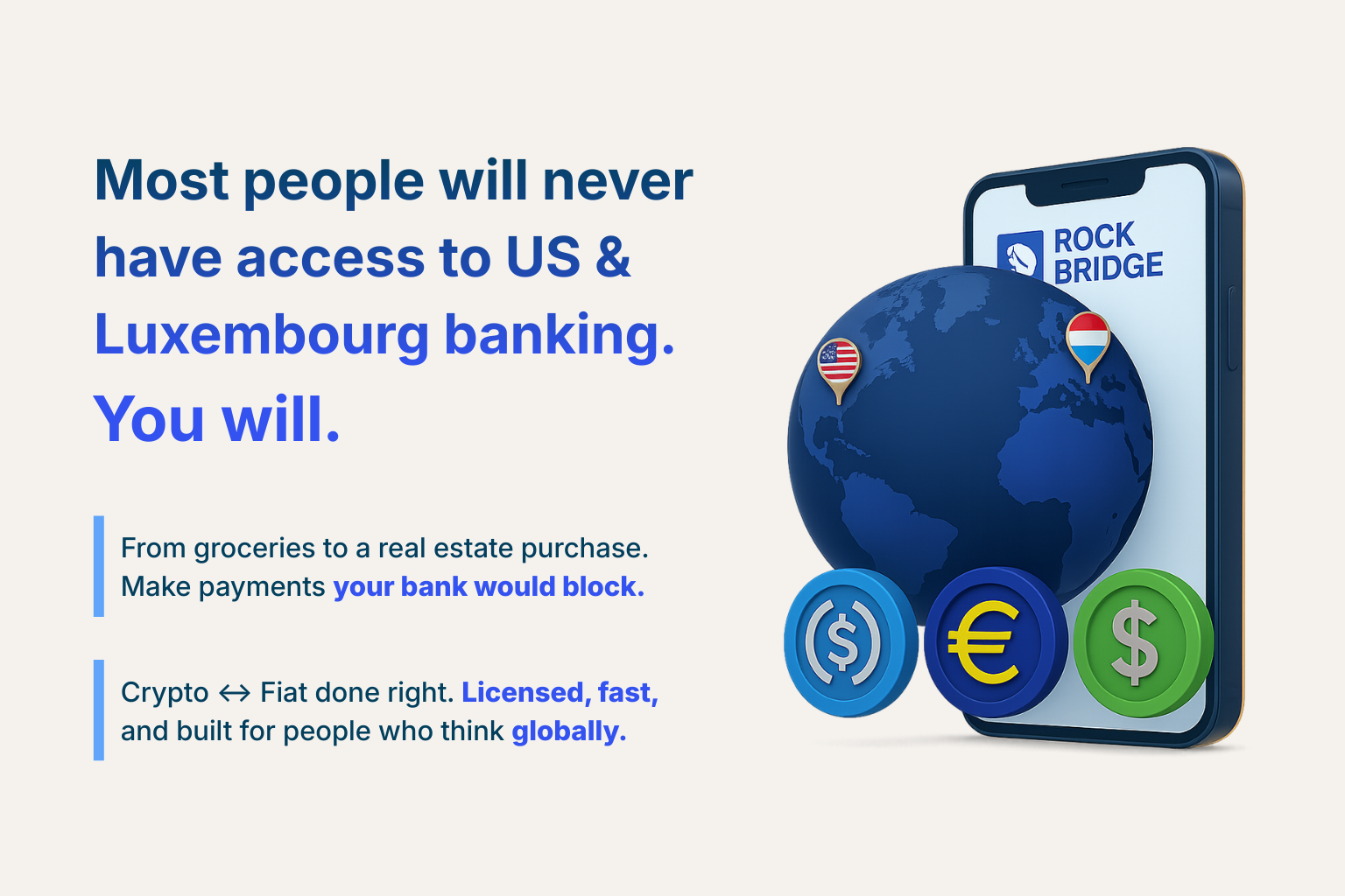 RockBridge Launches Multi-Fiat Account for Easy Crypto On/Off Ramps for  First- and Third-Party Deposits & Withdrawals - IssueWire