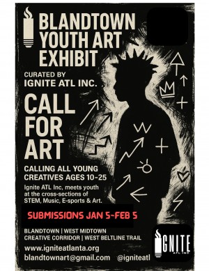 Flyer Blandtown Art Exhibit