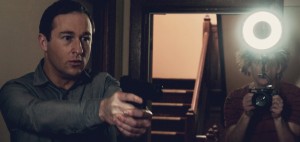 A still of James Pratt in the film, On Halloween