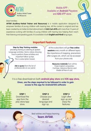 India’s First Language and Speech Therapy mobile app “AVTAR”