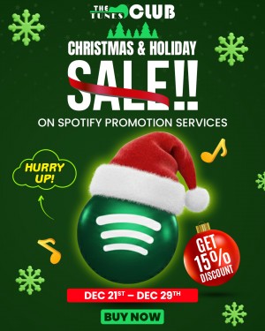 Christmas Holiday Sale on Spotify Promotion Services