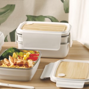 Stackable lunch boxes are designed to combine durability, design flexibility and food-safe