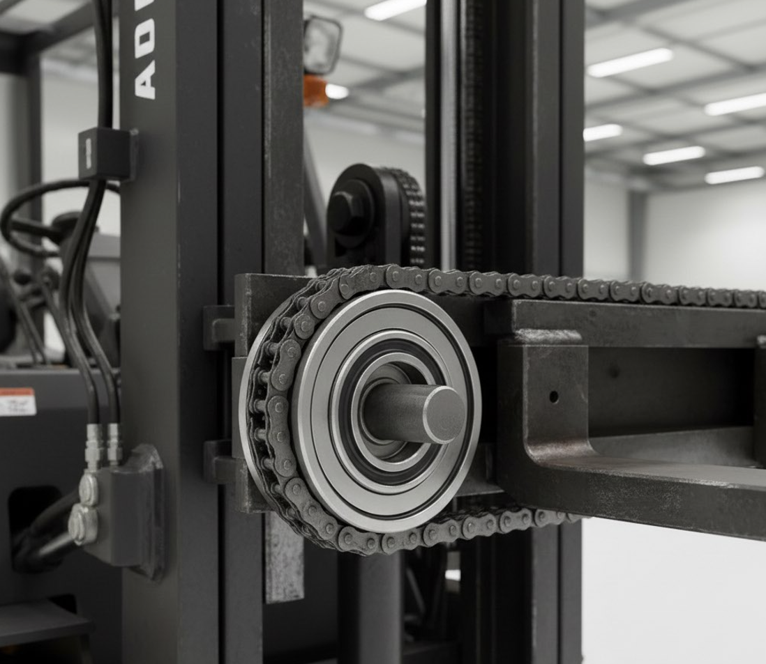 Forklift mast bearings