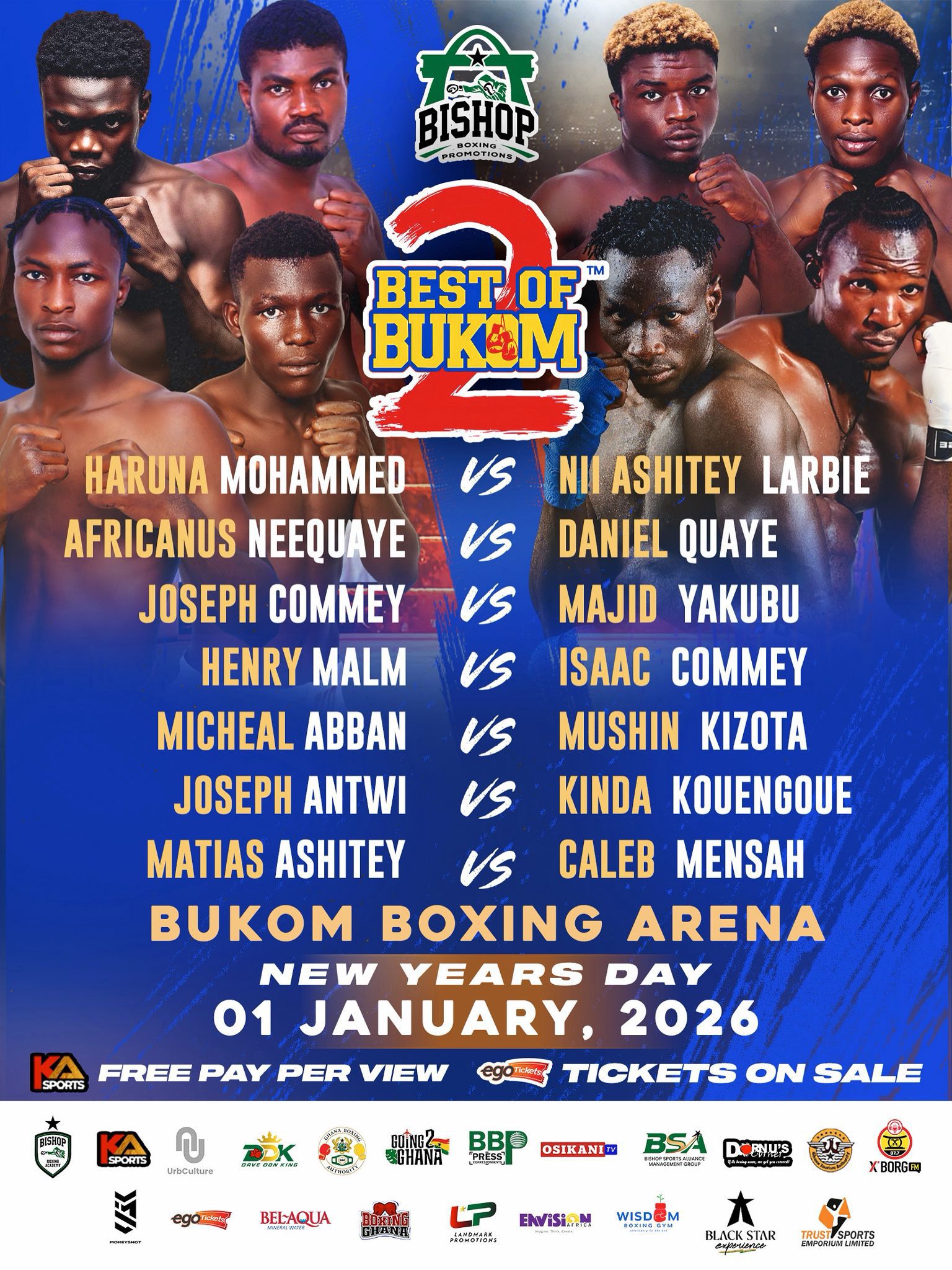 Best of Bukom 2 Match Line up