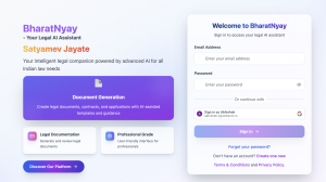 Website BharatNyay Screen