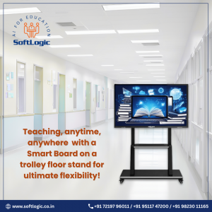 Smart Boards with Trolley Floor Stand Lowest cost Price India Quality Products