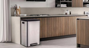 The Dual Compartment Kitchen Stainless Steel Trash Can