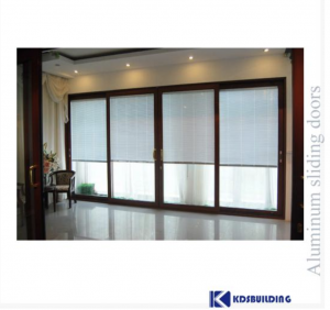 Flexible aluminum alloy glass aluminum sliding door