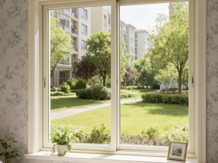 Elegant and Space Saving PVC Sliding Window